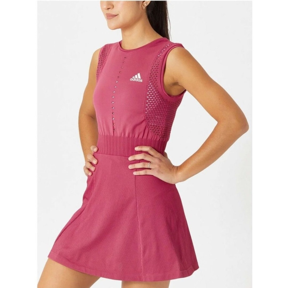 Adidas Wild Pink Primeknit Tennis Activewear Dress - Size Small - EUC